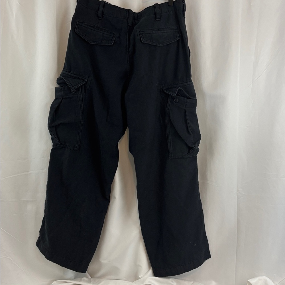 NWT Abercrombie & Fitch sz32x30 Men's Black Ultra Baggy Cargo Pants… - Picture 3 of 4